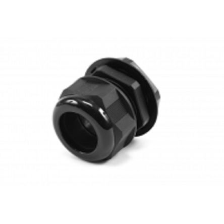 Hammond 1427NCG Series Black Nylon Cable Gland, PG36 Thread, 22mm min., 32mm max., IP68 [1427NCGPG36B]; 256-5644
