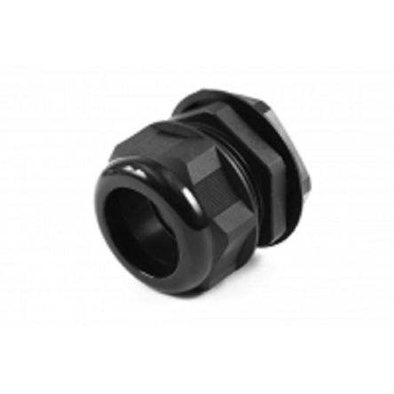 Hammond 1427NCG Series Black Nylon Cable Gland, PG42 Thread, 32mm min., 38mm max., IP68 [1427NCGPG42B]; 256-5646
