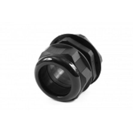 Hammond 1427NCG Series Black Nylon Cable Gland, PG48 Thread, 37mm min., 44mm max., IP68 [1427NCGPG48B]; 256-5648
