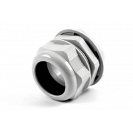 Hammond 1427NCG Series Grey Nylon Cable Gland, PG48 Thread, 37mm min., 44mm max., IP68 [1427NCGPG48G]; 256-5649
