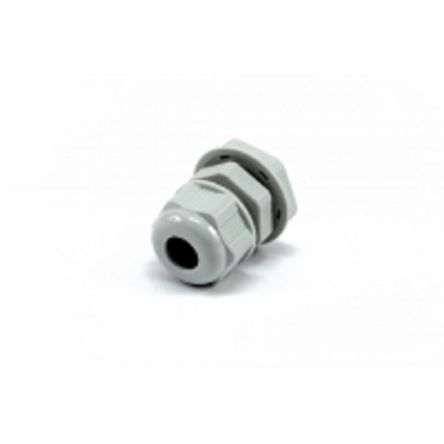 Hammond 1427NCG Series Grey Nylon Cable Gland, PG9 Thread, 4mm min., 8mm max., IP68 [1427NCGPG9G]; 256-5655