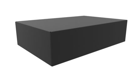 Hammond 1441 Series RAL 9005 Steel Chassis, 76mm H, 305mm W, 203mm D, 304.8mm L For Use With 1441 Series [1441-24BK3]; 256-5703