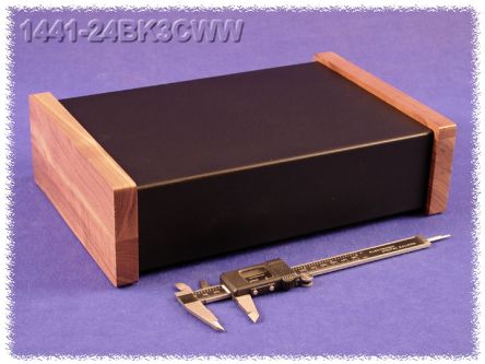Hammond Steel Chassis, 8in W, 304.8mm L For Use With 1441 Series [1441-24BK3CWW]; 256-5704