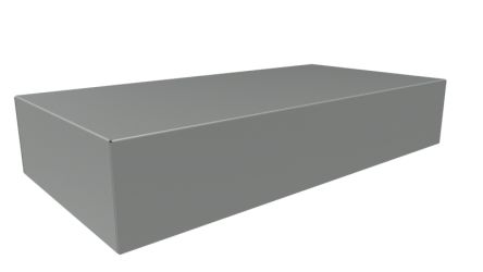Hammond Steel Chassis, 8in W, 406.4mm L For Use With 1441 Series [1441-28]; 256-5707