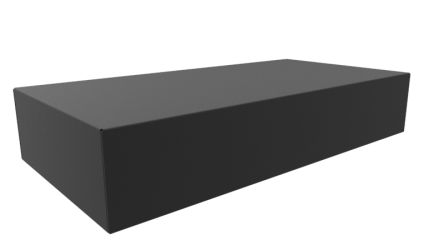 Hammond Steel Chassis, 8in W, 406.4mm L For Use With 1441 Series [1441-28BK3]; 256-5708