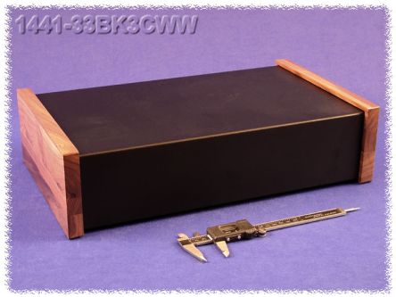 Hammond Steel Chassis, 4in W, 431.8mm L For Use With 1441 Series [1441-33BK3CWW]; 256-5718