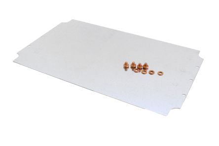 Hammond Steel Mounting Plate, 9.84in W, 400.05mm L for Use with 1590ZGRP243 enclosure [1590ZGRP243PL]; 256-5864