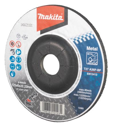 Makita, 125mm Diameter [A-80933]; 256-5911