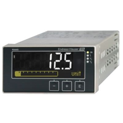 Endress+Hauser LCD Digital Panel Multi-Function Meter for I, R, RTD, TC, U, 45mm x 92mm [RIA45-A1C1]; 256-6198