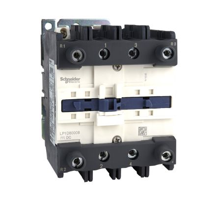 Schneider Electric TeSys D LP1D Contactor, 4-Pole, 25 A, 1 NO + 1 NC [LP1D80008MW]; 256-6595