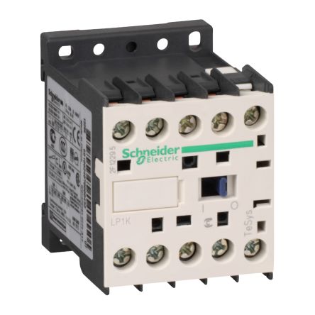 Schneider Electric TeSys K LP1K Contactor, 4-Pole, 12 A, 1 NO + 1 NC [LP1K12004FD]; 256-6612