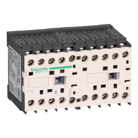 Schneider Electric TeSys K LP5K Reversing Contactor, 3-Pole, 12 A, 1 NO + 1 NC [LP5K12015BW3]; 256-6631