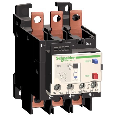 Schneider Electric Thermal Overload Relay 1 NO + 1 NC, 37 → 50 A F.L.C, 5 A Contact Rating, TeSys [LRD3506]; 256-6702
