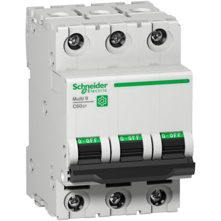 Schneider Electric Multi 9 MCB Mini Circuit Breaker, 3P, 16A Curve B, 277V AC [M9F21316]; 256-6756