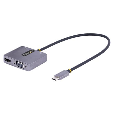 StarTech.com USB C to HDMI, VGA Adapter, USB C, 1 Supported Display(s) - 4K @ 60Hz [122-USBC-HDMI-4K-VGA]; 256-6902