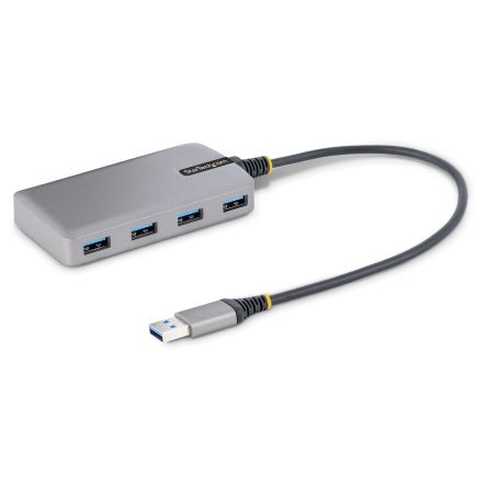StarTech.com 4 Port USB 3.0 USB A  Hub, USB Bus Powered, 420 x 54 x 16mm [5G4AB-USB-A-HUB]; 256-6911