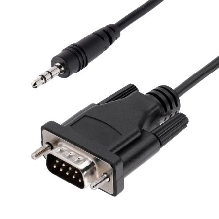 StarTech.com Male 9 Pin D-sub to Male 3.5mm Stereo Jack Serial Cable, 1m PVC [9M351M-RS232-CABLE]; 256-6915