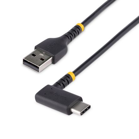 StarTech.com USB 2.0, Male USB A to Male USB C, 480Mbps, 150mm [R2ACR-15C-USB-CABLE]; 256-6986