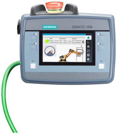 Siemens SIMATIC Series KTP400F Mobile HMI Panel - 4.3 in, TFT Display, 480 x 272 [6AV21252DB230AX0]; 256-7062