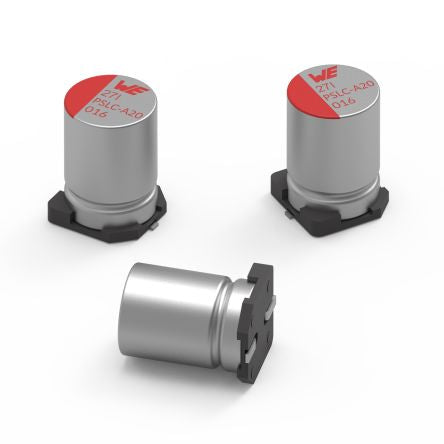 Wurth Elektronik 47μF Surface Mount Polymer Capacitor, 100V dc [870055975004]; 257-0044