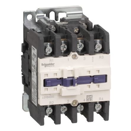 Schneider Electric TeSys D LC1D Contactor, 48 V Coil, 4-Pole, 60 A, 1 NO + 1 NC [LC1D40008E5]; 257-0737