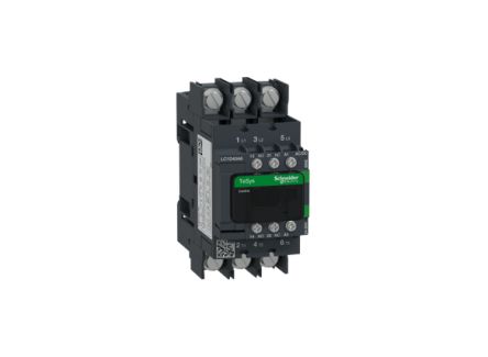 Schneider Electric TeSys D LC1D Contactor, 24-60 V Coil, 3-Pole, 40 A, 1 NO + 1 NC [LC1D40A6BNE]; 257-0744