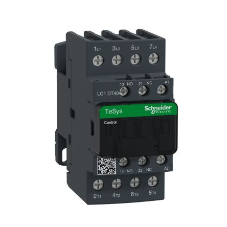 Schneider Electric TeSys D LC1D Contactor, 4-Pole, 40 A, 1 NO + 1 NC [LC1DT40V7]; 257-0875
