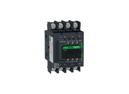 Schneider Electric TeSys D LC1D Contactor, 48-130 V Coil, 4-Pole, 80 A, 1 NO + 1 NC [LC1DT80A6EHE]; 257-0889