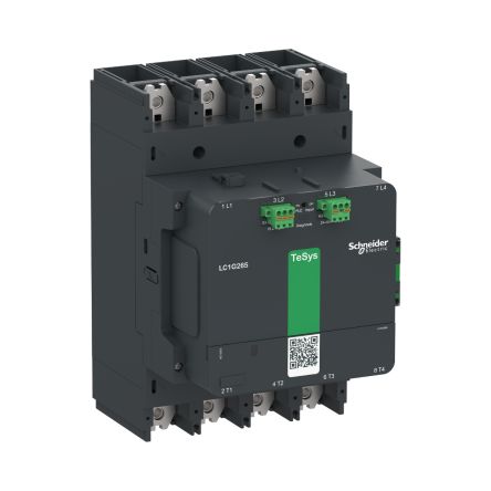 Schneider Electric TeSys F LC1G Contactor, 48 → 130 V Coil, 4-Pole, 385 A, 1 NO + 1 NC [LC1G2654EHEA]; 257-0907