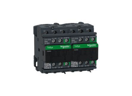 Schneider Electric TeSys D LC2D Reversing Contactor, 24 V Coil, 3-Pole, 18 A, 1 NO + 1 NC [LC2D18BNE]; 257-0979