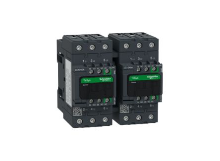 Schneider Electric TeSys D LC2D Reversing Contactor, 3-Pole, 40 A, 1 NO + 1 NC [LC2D40AEHE]; 257-1003