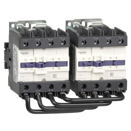 Schneider Electric TeSys D LC2D Reversing Contactor, 4-Pole, 25 A, 1 NO + 1 NC [LC2D80004M5]; 257-1014