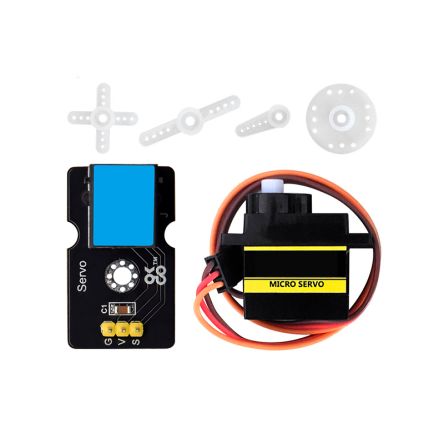 Okdo Servo Interface Expansion Module with Servo for Micro:bit and Arduino [TS2172-A]; 257-6797