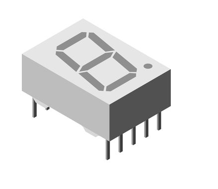 TDSR1350 Vishay 7-Segment LED Display, Red [TDSR1350]; 257-6873