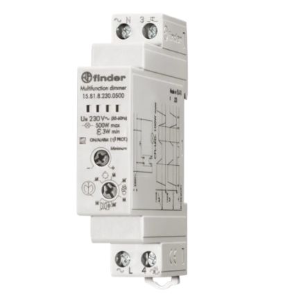 Finder Dimmer Switch, 230V ac, 500W [158182300500]; 257-7340