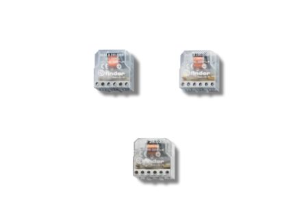 Finder Panel Mount Modular Step Relay, 24V ac Coil, 10A Switching Current, DPST [260880240000]; 257-7353