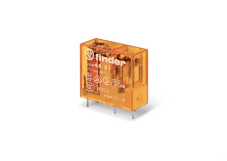 Finder PCB Mount Power Relay, 24V dc Coil, 12A Switching Current, SPDT [405170240000]; 257-7360
