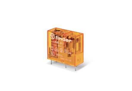 Finder PCB Mount Power Relay, 230V ac Coil, 12A Switching Current, SPDT [405182305000]; 257-7363