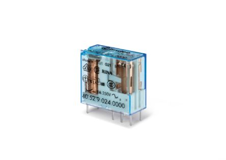 Finder PCB Mount Power Relay, 24V dc Coil, 8A Switching Current [405270245000]; 257-7367