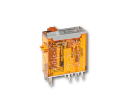 Finder Plug-In Mount Power Relay, 24V dc Coil, 16A Switching Current, SPDT [466190240020]; 257-7378