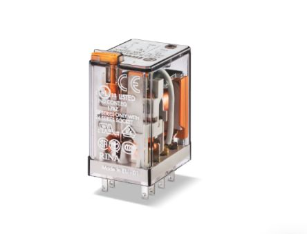 Finder Plug In Relay, 24V ac Coil, 10A Switching Current [553280240054]; 257-7381