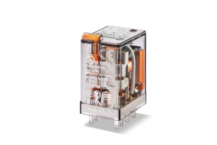 Finder Plug In Relay, 6V dc Coil, 10A Switching Current, DPDT [553290060040]; 257-7382