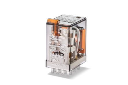 Finder Plug-In Mount Relay, 24V dc Coil, 7A Switching Current [553490240060]; 257-7391