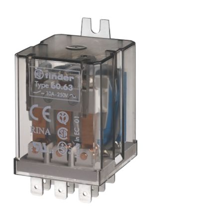 Finder Flange Mount Relay, 230V ac Coil, 10A Switching Current [606382300000]; 257-7400