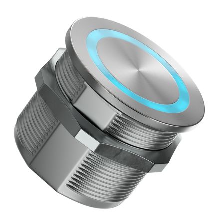 RS PRO Illuminated Piezo Switch, Momentary (NO), SPST, IP69, Flexible Wire, 1A, -20 → +75°C Natural [0]; 259-1146