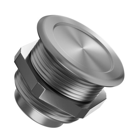 RS PRO Piezo Switch, Momentary (NO), SPST, IP69, Flexible Wire, 200mA, -20 → +75°C Natural Aluminium [0]; 259-1156