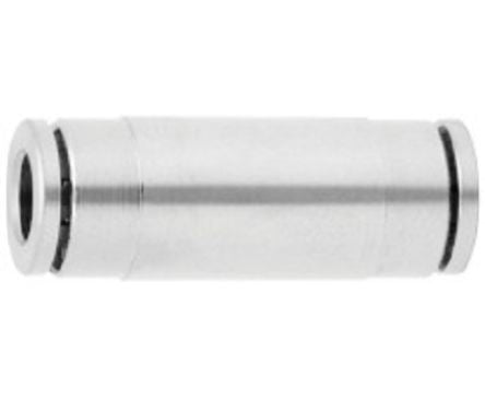 Norgren PNEUFIT 10 Series Straight Tube-to-Tube Adaptor, Push In 5 mm to Push In 5 mm, Tube-to-Tube Connection Style [100200500]; 259-5150