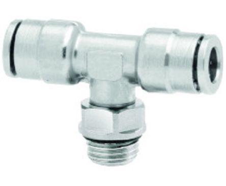 Norgren PNEUFIT 10 Series Straight Threaded Adaptor, G 1/8 Male to Push In 4 mm, Threaded-to-Tube Connection Style [102670418]; 259-5273
