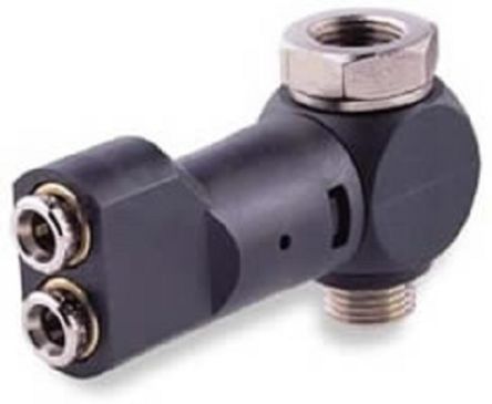 Norgren PNEUFIT 10 Series Straight Threaded Adaptor, G 1/4 Male to Push In 4 mm, Threaded Connection Style [102GD0428]; 259-5280