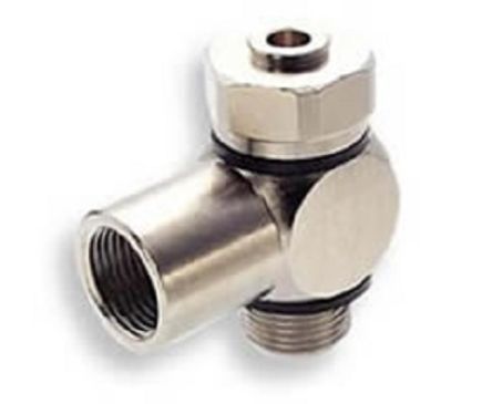 Norgren PNEUFIT 10 Series Straight Threaded Adaptor, G 1/4 Male to G 1/4 Female, Threaded Connection Style, 16K51 [16K512828]; 259-5286